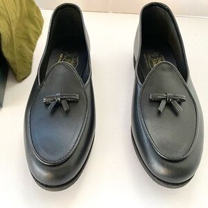 Belgian travellette black calf 7 1/2 N (fit closer to 8 1/2)